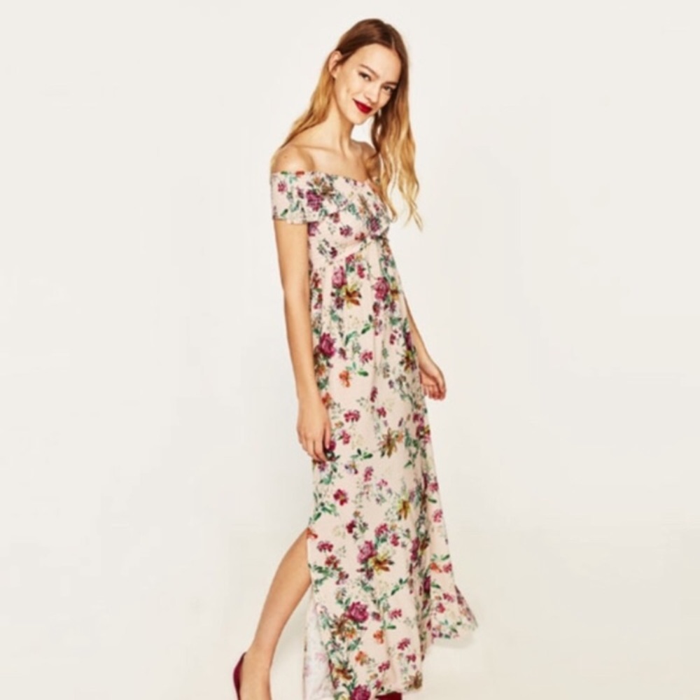 ZARA CROSSOVER MAXI DRESS